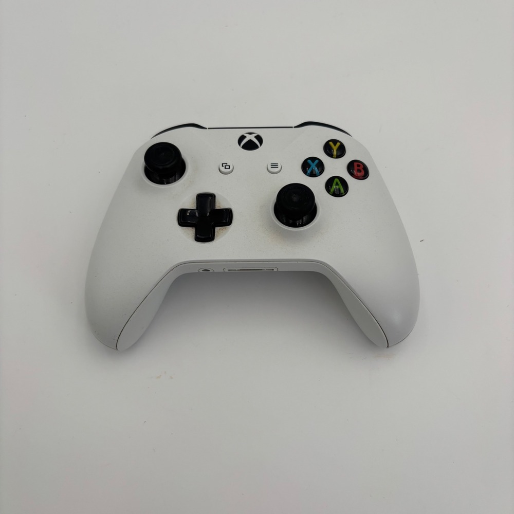 Microsoft Xbox One Controller Model 1708 White Sticky LT Split For Parts/Repair